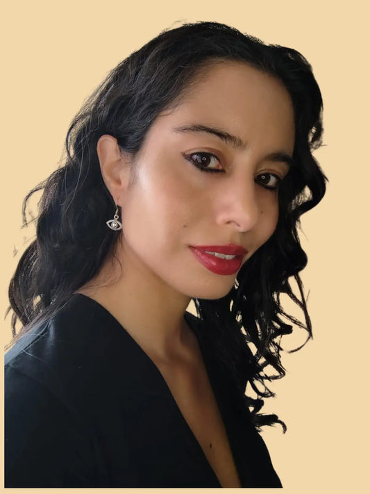 Aros Ojo Turco de Plata