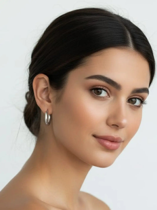 Aro argolla pequeña de plata 925