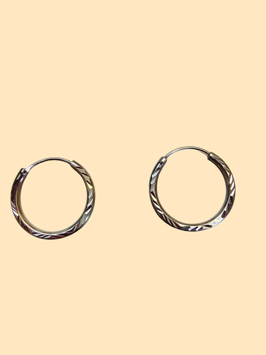 Aro argolla de plata 925