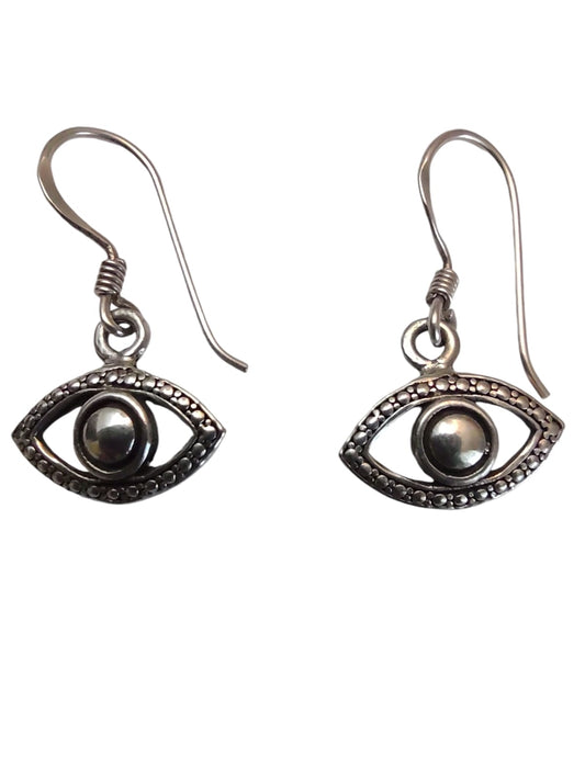 Aros Ojo Turco de Plata