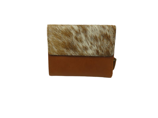 Billetera de cuero natural color café – Nazli