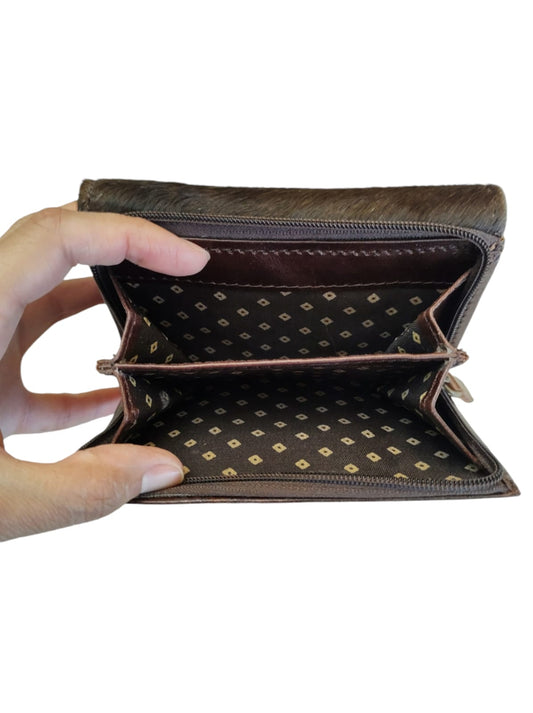 Billetera de cuero natural color café moro – Nazli