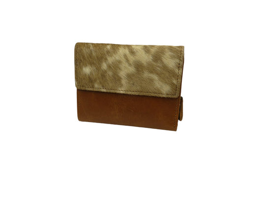 Billetera de cuero natural color café – Nazli
