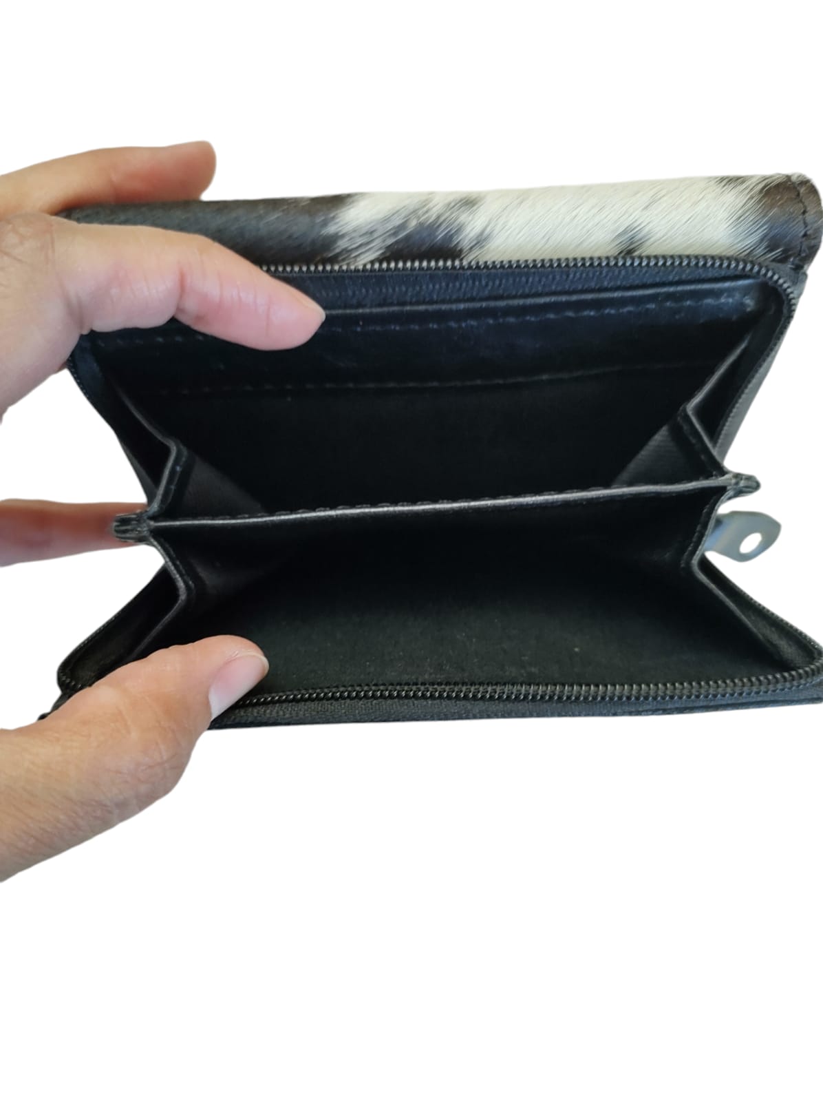 Billetera de cuero natural color negro – Nazli