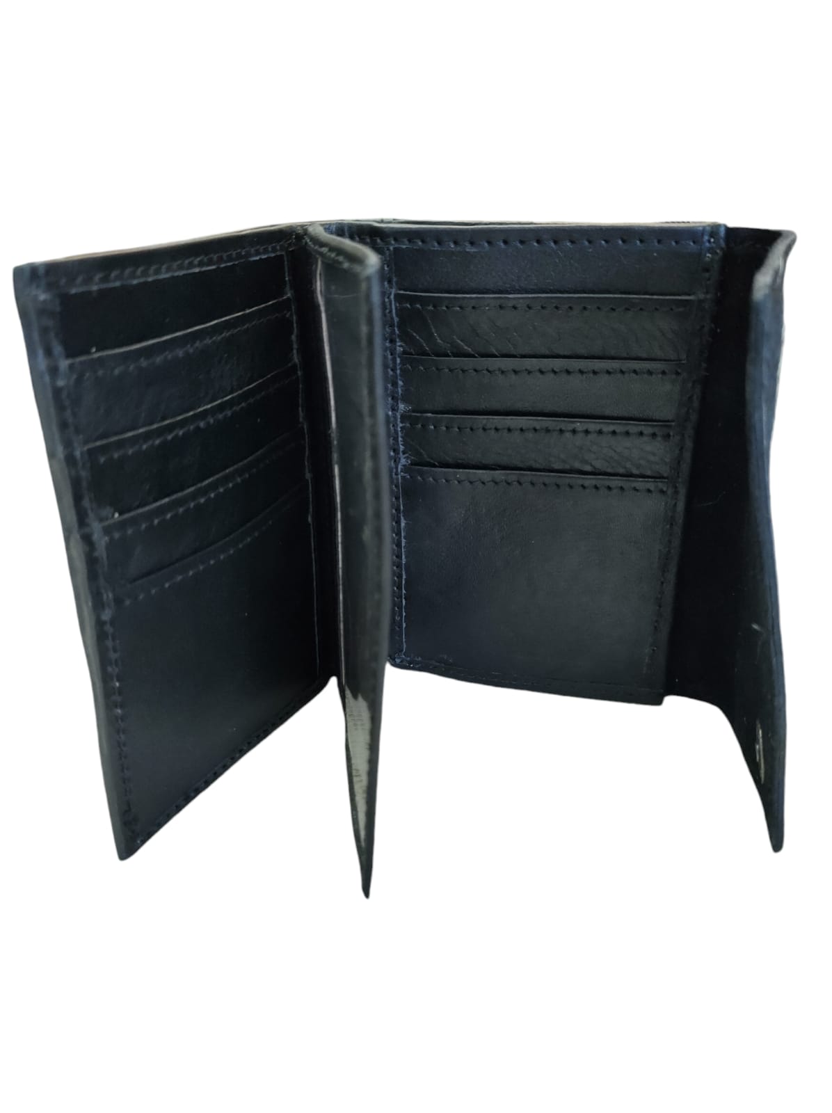 Billetera de cuero natural color negro – Nazli