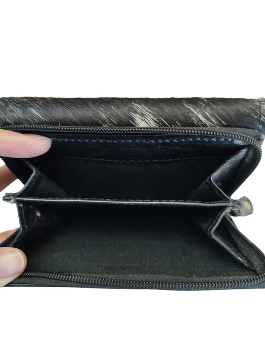 Billetera de cuero natural color negro – Nazli