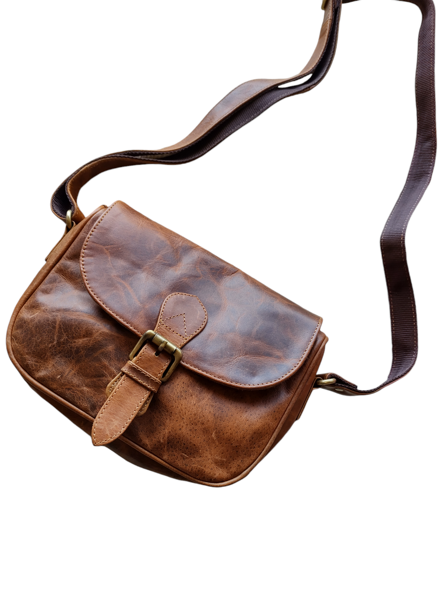 Cartera de cuero natural - Amira