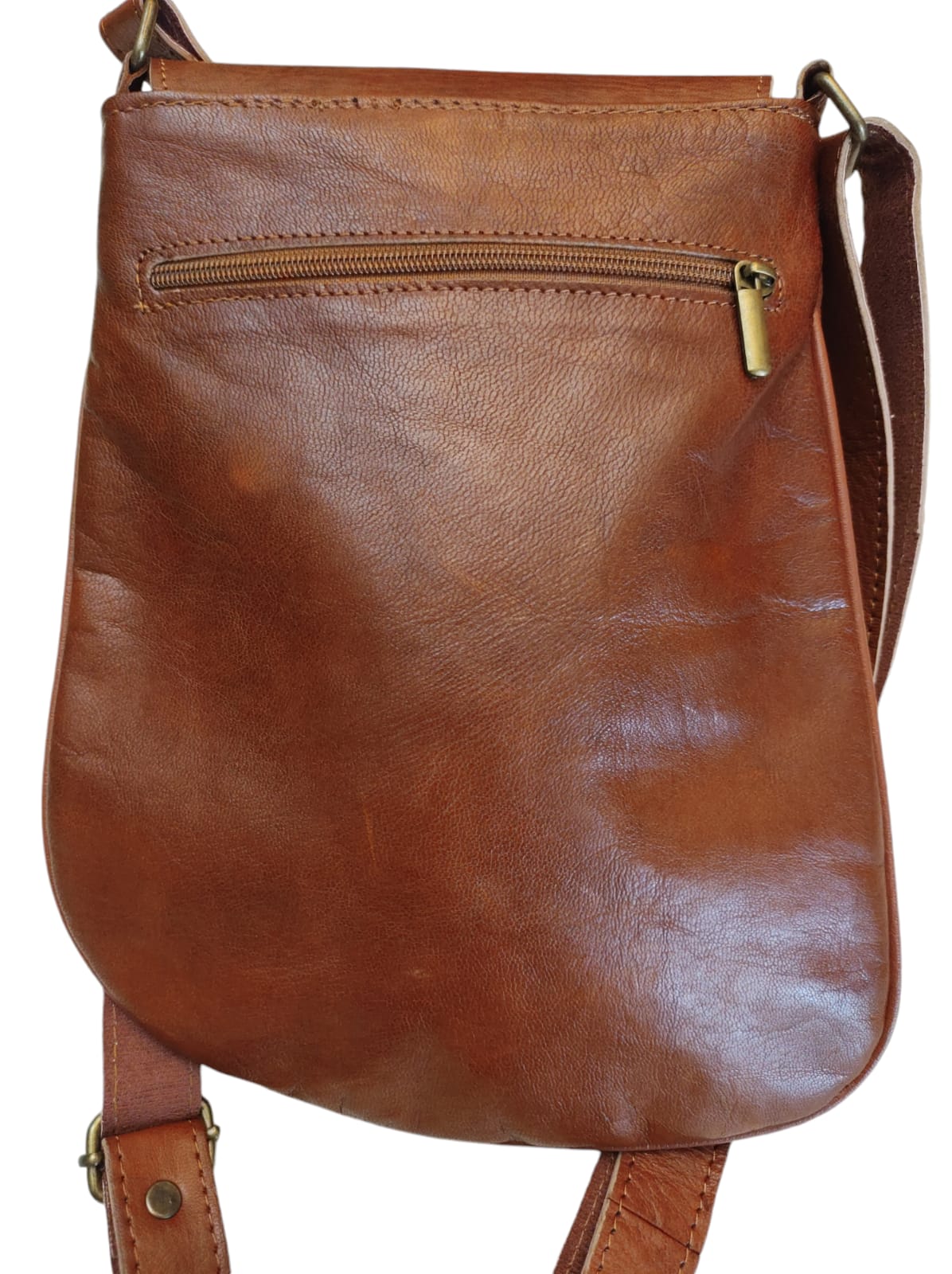 Cartera de cuero natural - Saida