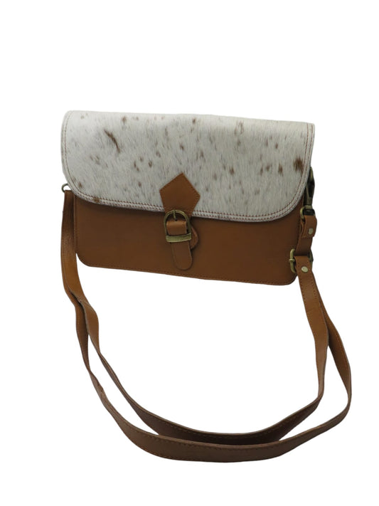 Cartera de cuero natural color café – Fariha