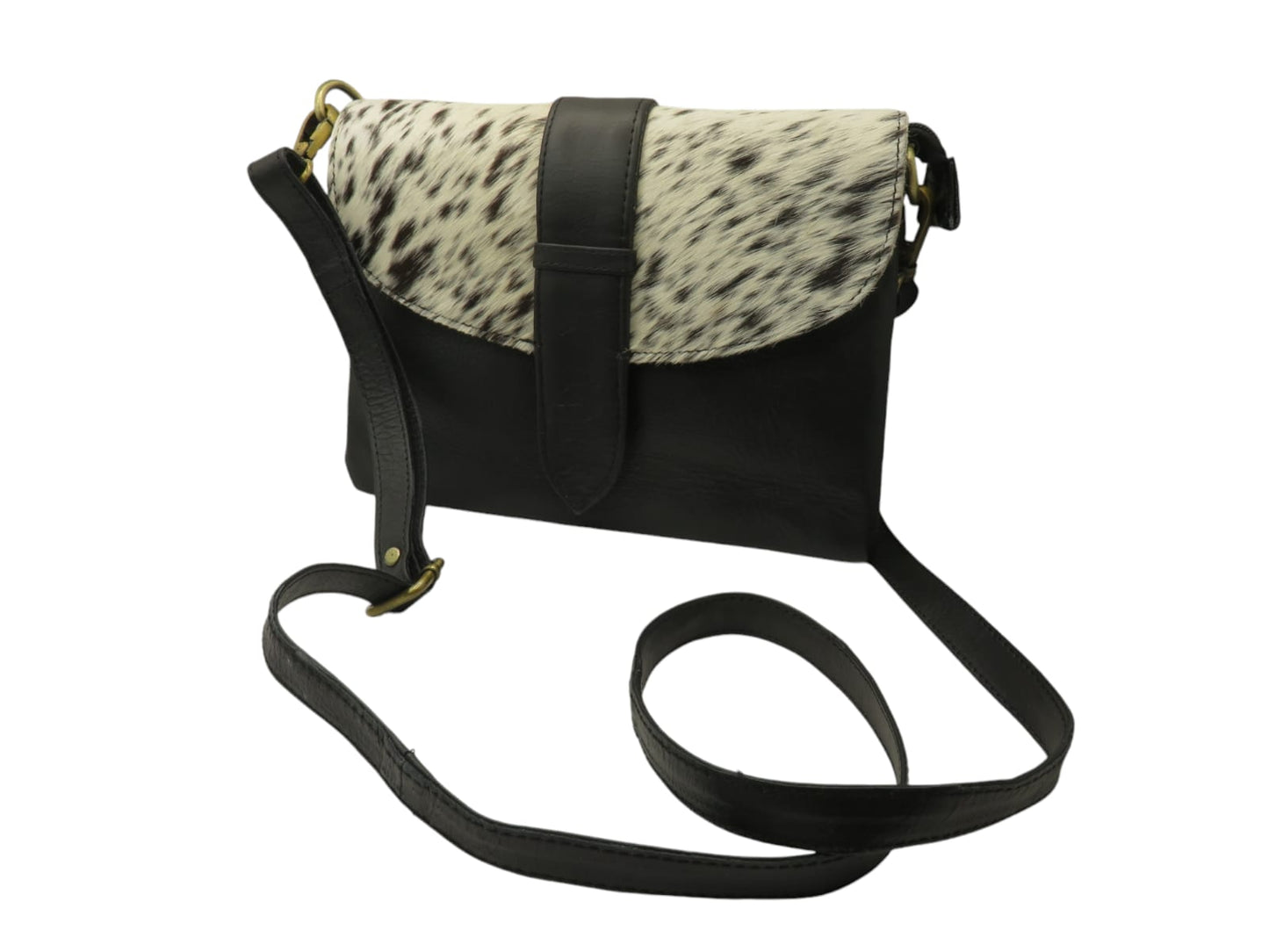 Cartera de cuero natural color negro – Fairuz