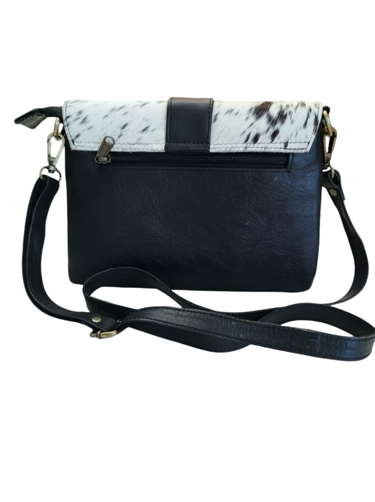 Cartera de cuero natural color negro – Fairuz