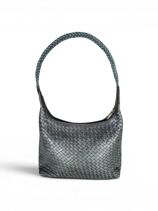 Cartera de cuero natural color negro - Nur