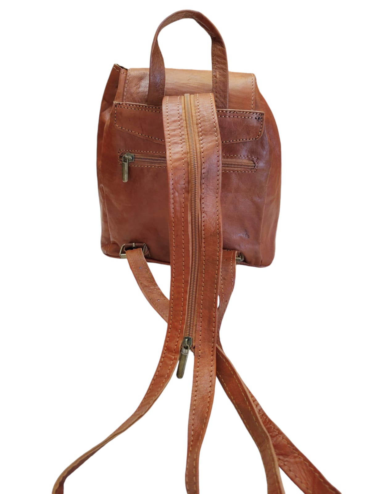 Mochila de cuero natural - Ayla