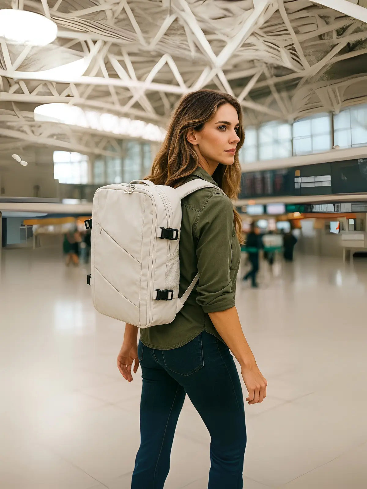 Mochila de viaje apta para llevar en la cabina del avión