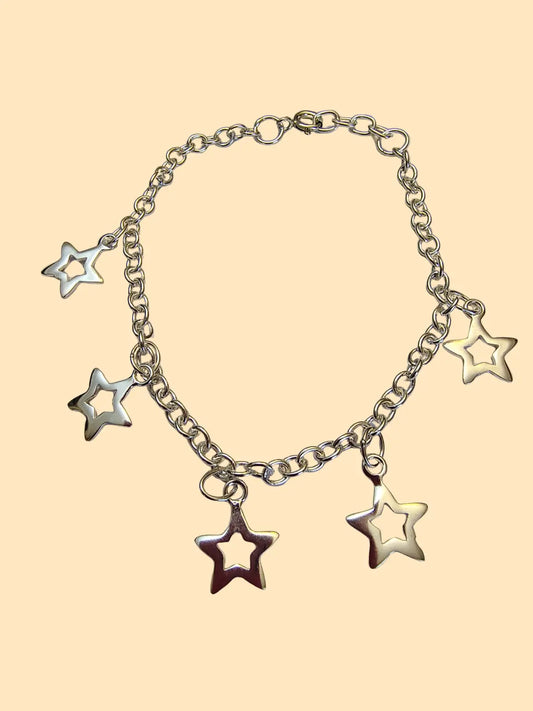 Pulsera de plata 925 con estrellas