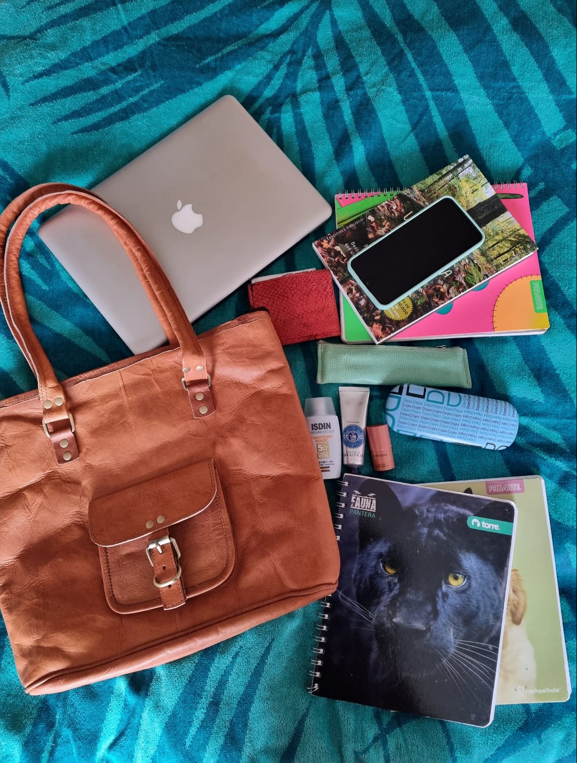 Tote Bag de cuero natural - Raissa