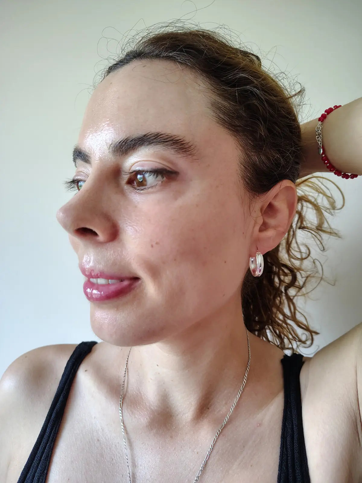 Aro argolla pequeña de plata 925