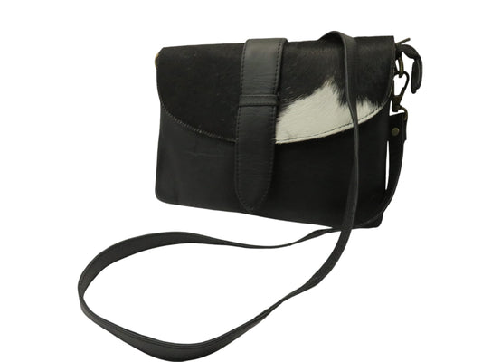 Cartera de cuero natural color negro – Fairuz