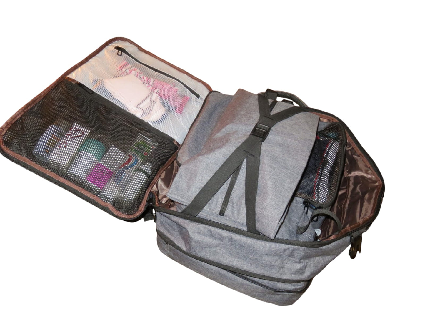 Mochila de viaje apta para llevar en la cabina del avión