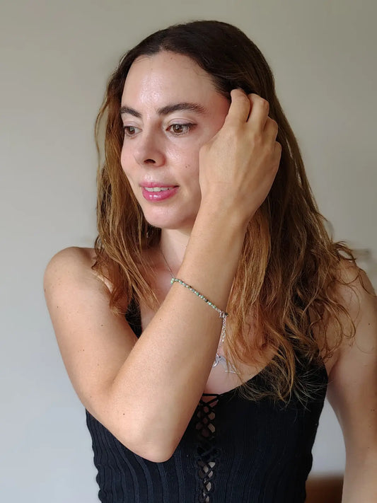 Pulsera de plata 925 con Jade