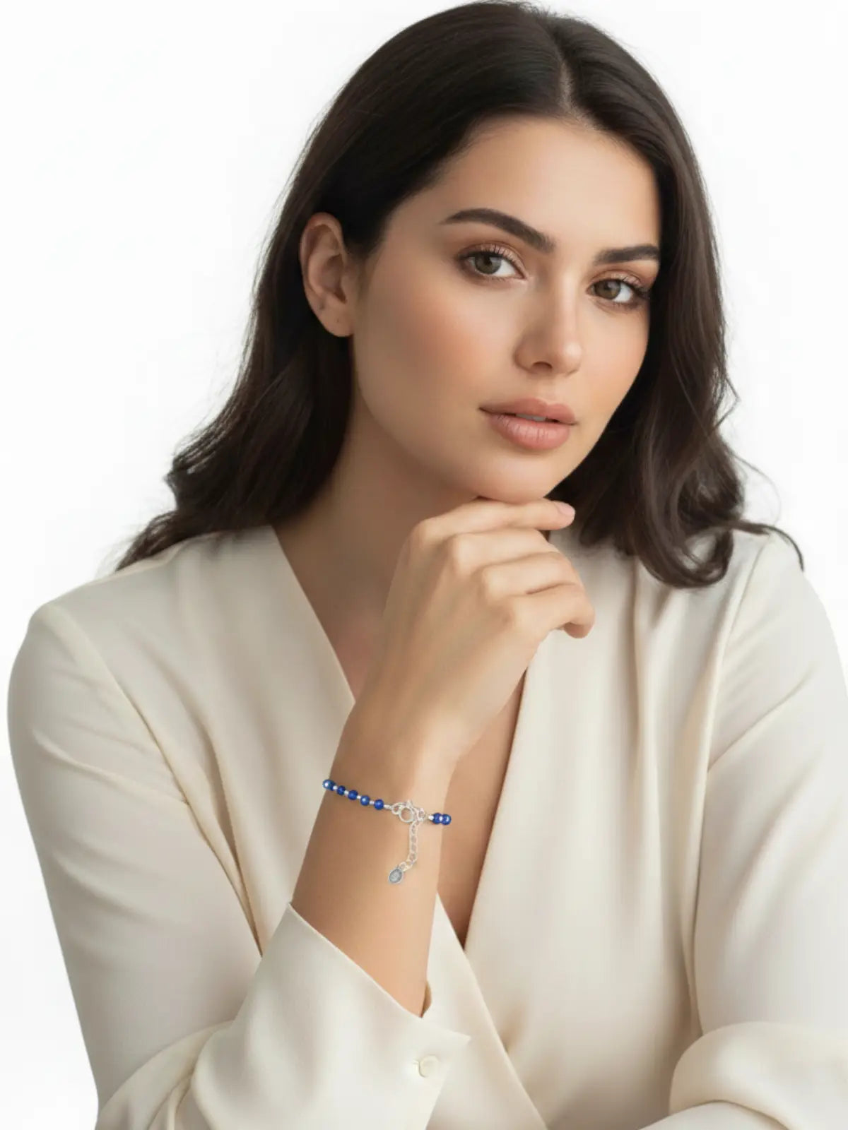 Pulsera de plata 925 con Lapislázuli