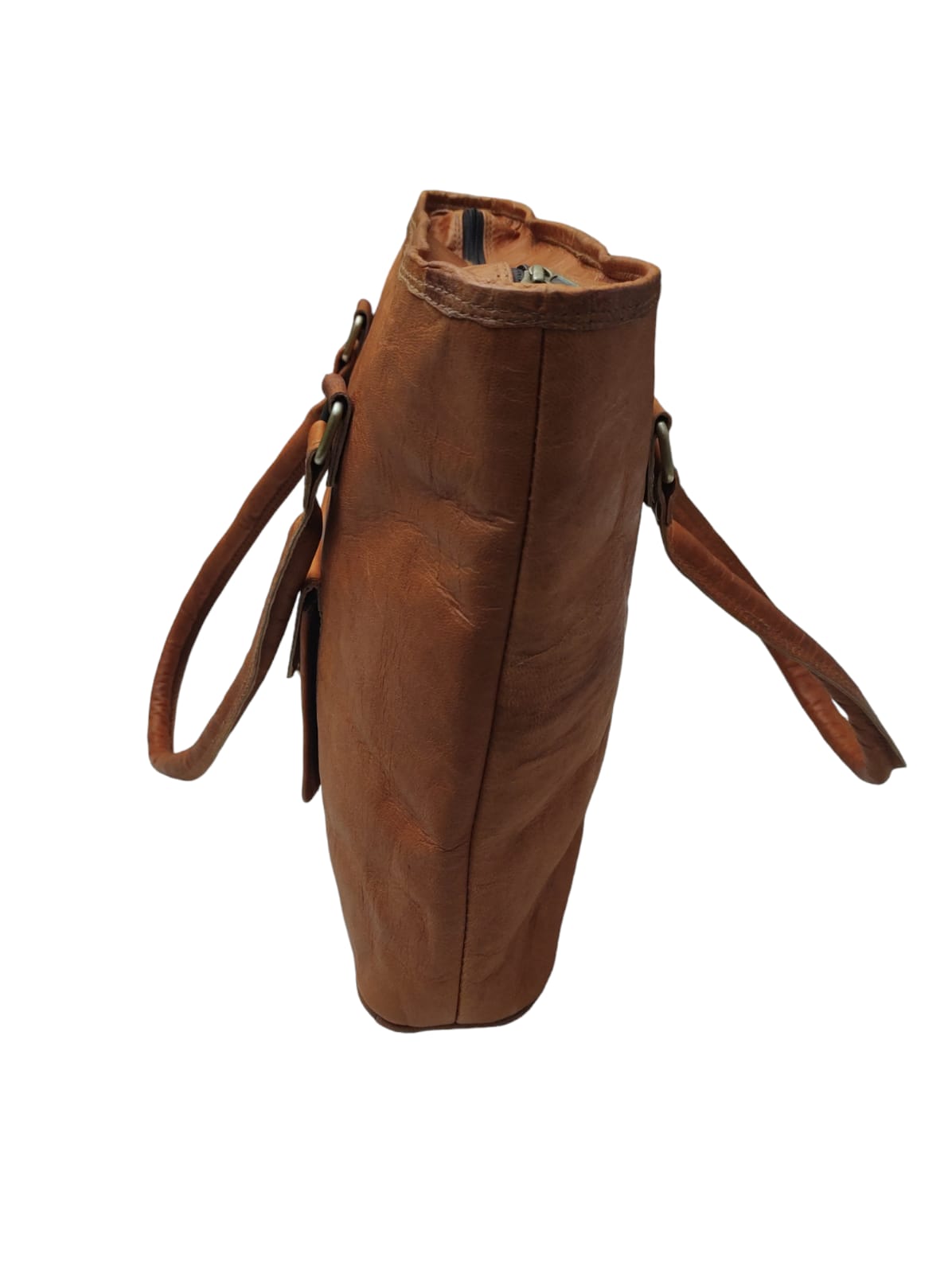 Tote Bag de cuero natural - Raissa