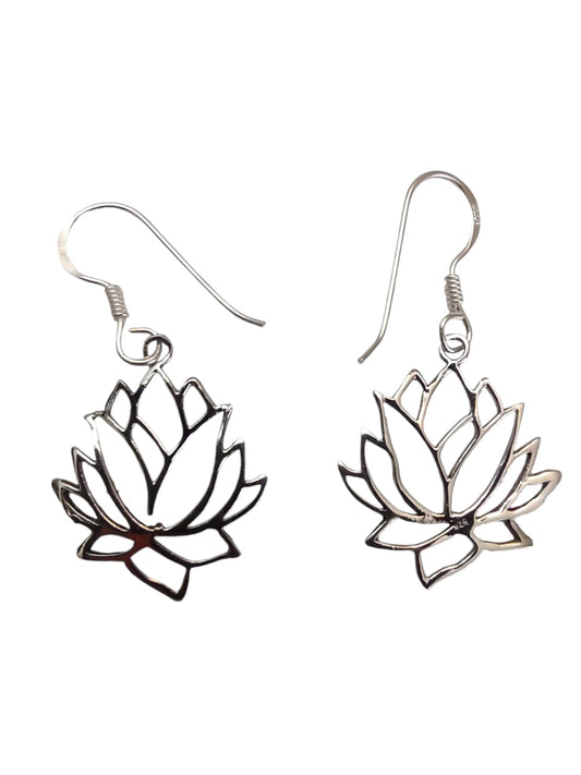 Aros Flor de Loto de plata