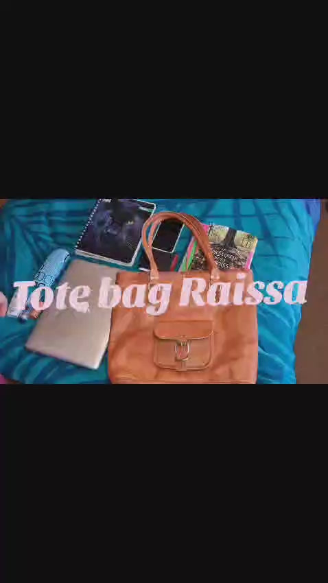 Tote Bag de cuero natural Raissa